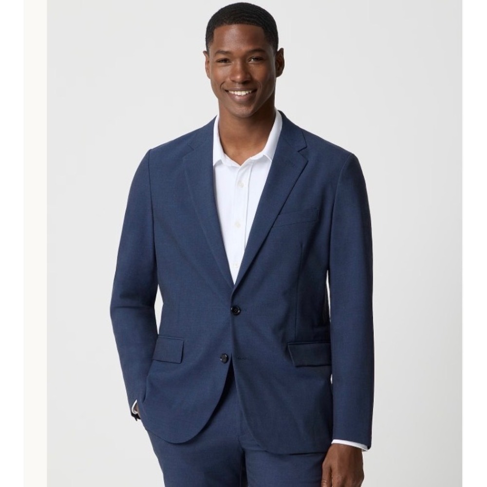 J.Crew Mens Size 36S Thompson Slim Performance Suit Jacket Navy Blue AU591 NEW